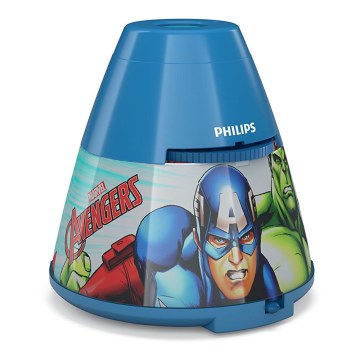Philips 71769/35/P0 - LED Kinder Projektor MARVEL AVENGERS 1xLED/0,1W/3xAA