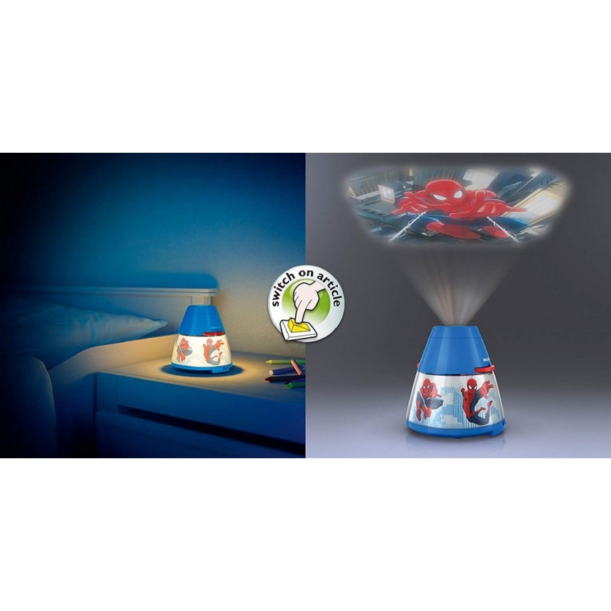 Philips 71769/40/16 - Kinderprojektor DISNEY SPIDER-MAN 1xLED/0,1W