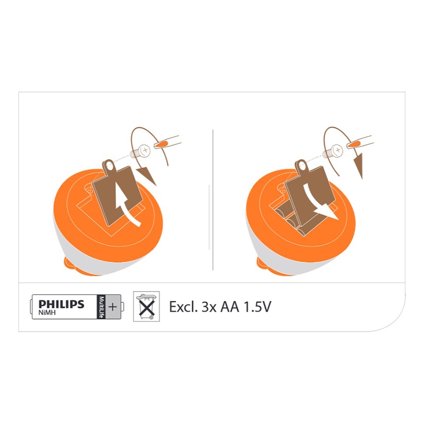 Philips 71769/53/16 - LED dětská lampa PLANES 1xLED/0,1W + 3xLED/0,3W/3xAA projektor