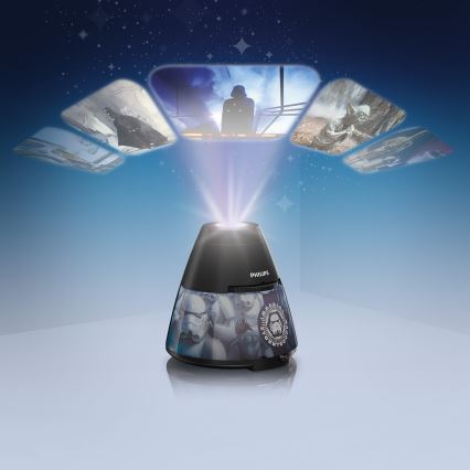 Philips 71769/99/16 - Kinder-Projektor STAR WARS LED/0,1W/3xAA