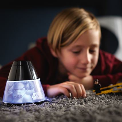 Philips 71769/99/16 - Kinder-Projektor STAR WARS LED/0,1W/3xAA