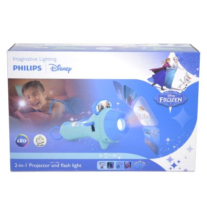Philips - Kinderbeamer FROZEN 2v1 LED/2xAAA