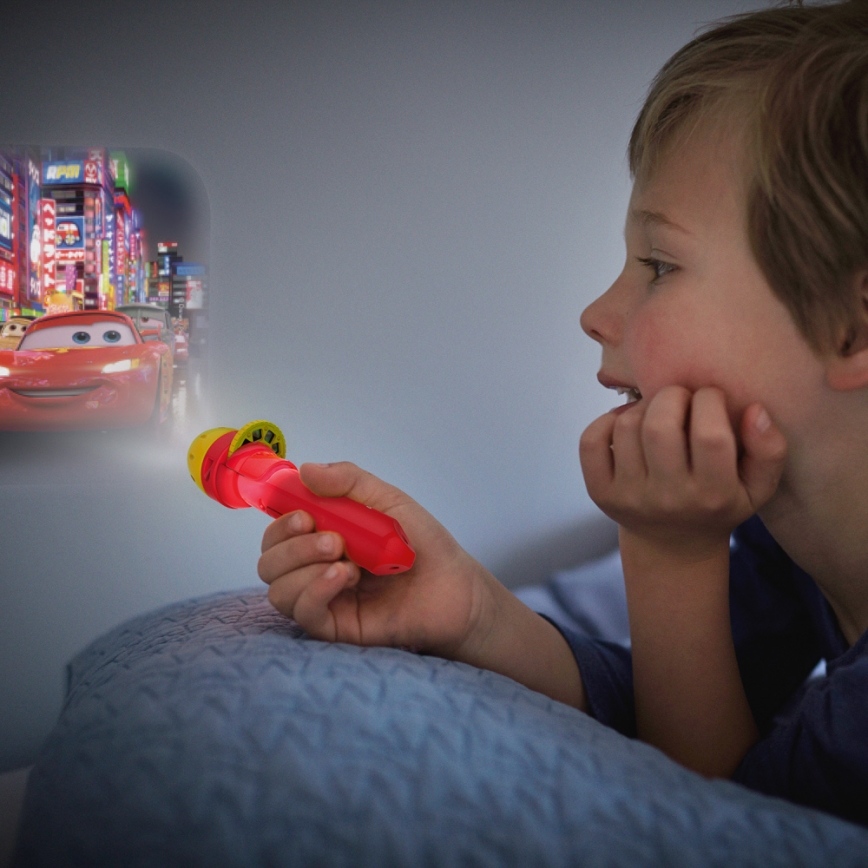 Philips 71788/32/16 - Kinder-Projektor DISNEY CARS LED/3xLR44