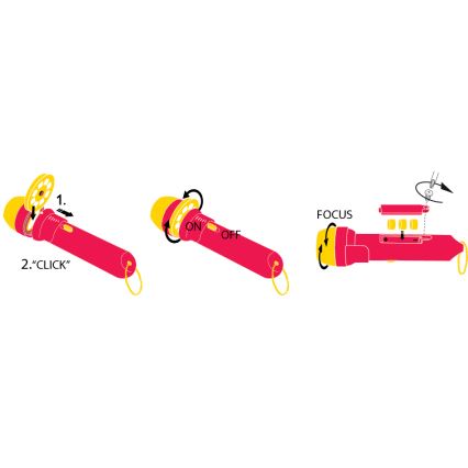 Kinder-Projektor LED/3xLR44