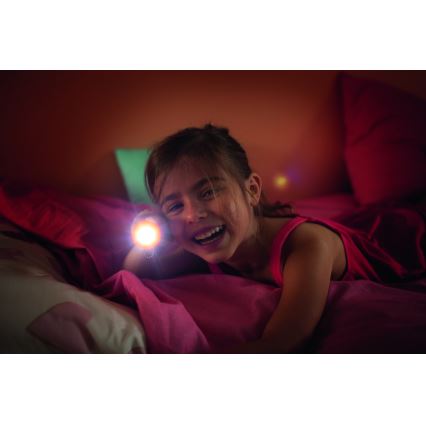 Philips 71788/90/16 - LED-Taschenlampe für Kinder und Projektor DISNEY DORY LED/3xLR44