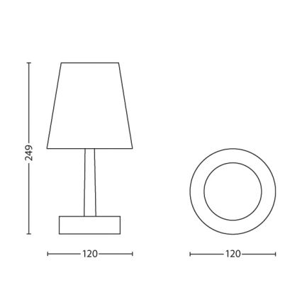 Philips - LED-Kinder-Tischlampe 1xLED/0,6W/3xAAA