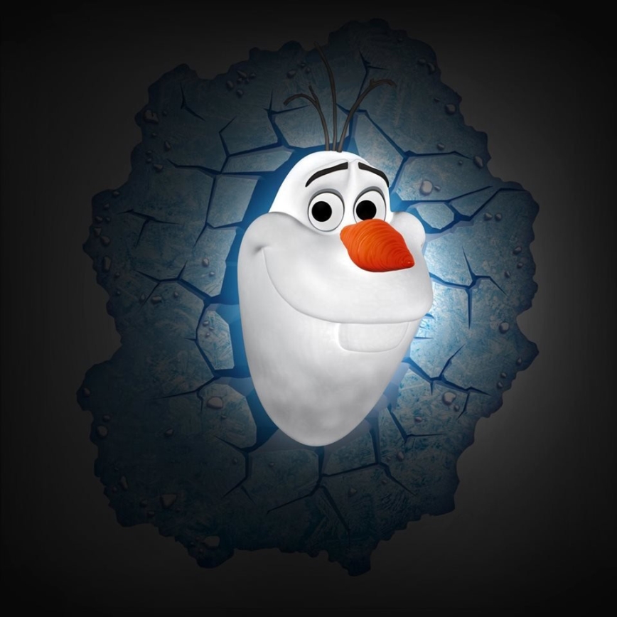Philips 71801/08/16 - 3D Kinderleuchte SNĚHULÁK OLAF LED/3xAA