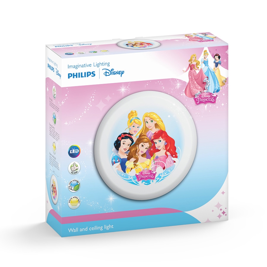 Philips 71884/28/P0 - LED Kinder Wandleuchte DISNEY PRINCESS 4xLED/2,5W/230V