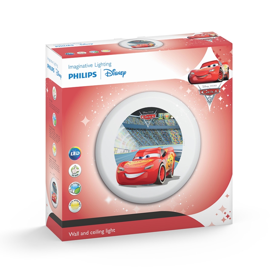 Philips 71884/32/P0 - LED Kinder Wandleuchte DISNEY CARS LED/10W/230V