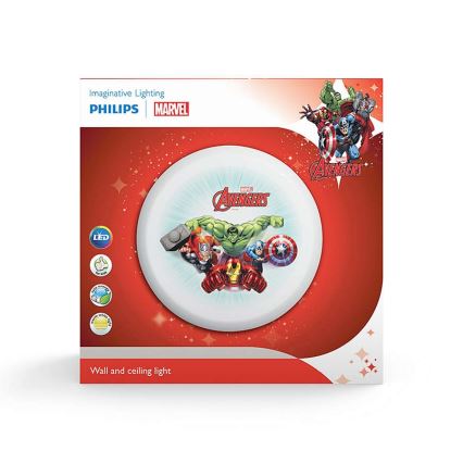 Philips 71884/35/P0 - LED Kinder Wandleuchte AVENGERS LED/10W/230V