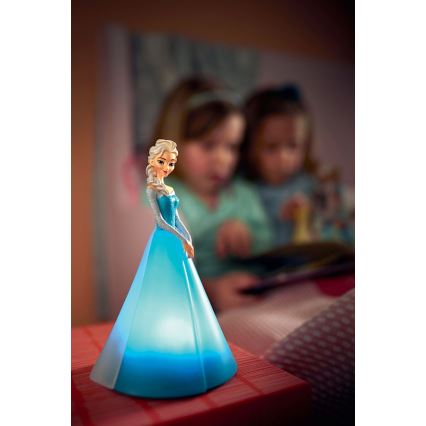 Philips 71943/08/P0 - LED Kinder Tischlampe PRINCESS ELSA 2xLED/0,2W/3V