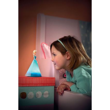 Philips 71943/08/P0 - LED Kinder Tischlampe PRINCESS ELSA 2xLED/0,2W/3V