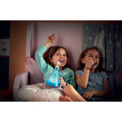 Philips 71943/08/P0 - LED Kinder Tischlampe PRINCESS ELSA 2xLED/0,2W/3V