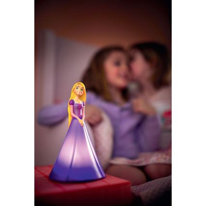 Philips 71944/20/P0 - LED Kinder Tischlampe DISNEY PRINCESS RAPUNZEL 2xLED/0,2W/3V