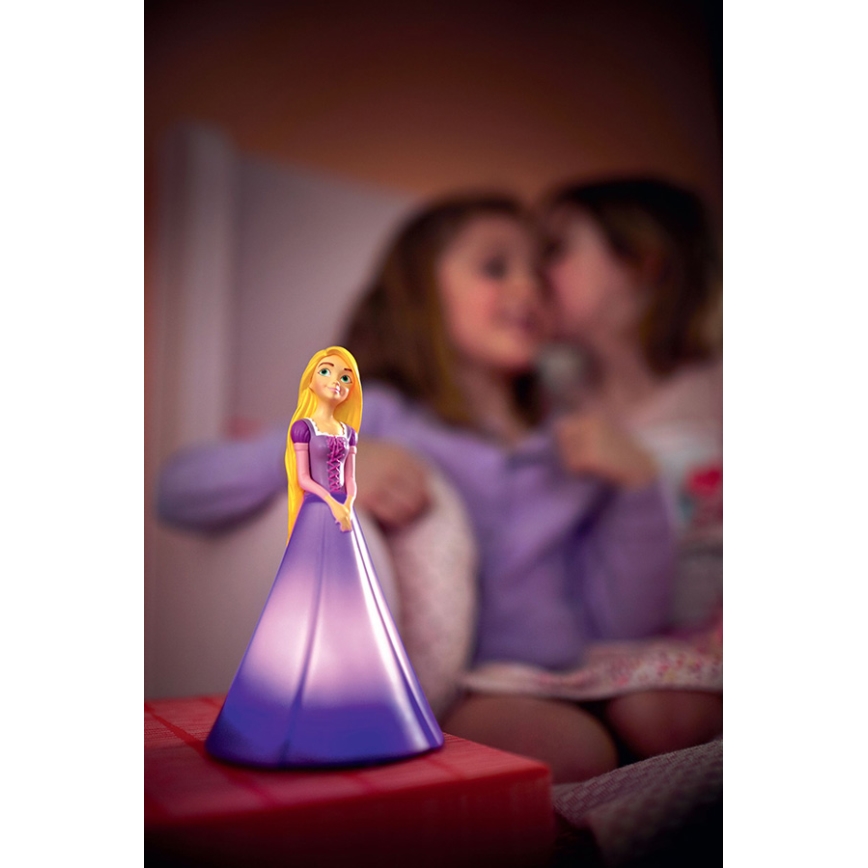 Philips 71944/20/P0 - LED Kinder Tischlampe PRINCESS RAPUNZEL 2xLED/0,2W/3V