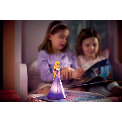 Philips 71944/20/P0 - LED Kinder Tischlampe PRINCESS RAPUNZEL 2xLED/0,2W/3V