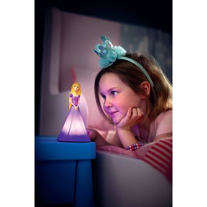 Philips 71944/20/P0 - LED Kinder Tischlampe DISNEY PRINCESS RAPUNZEL 2xLED/0,2W/3V