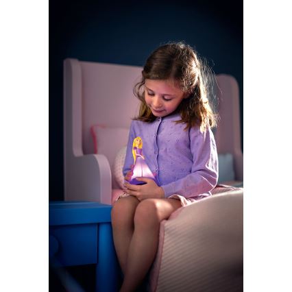 Philips 71944/20/P0 - LED Kinder Tischlampe PRINCESS RAPUNZEL 2xLED/0,2W/3V