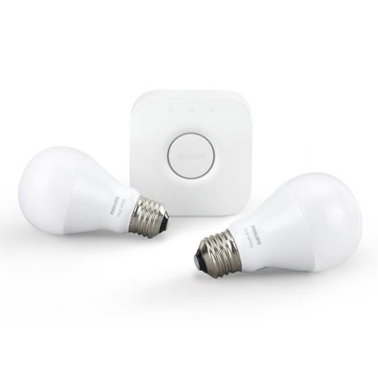Philips 8718696449554 - Basic Set HUE, 2xE27/9,5W + zařízení k propojení
