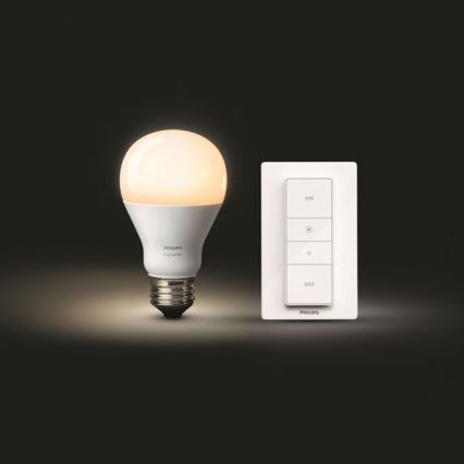 LED dimmbare Glühbirne Philips Hue WIRELESS DIMMING KIT 1xE27/9,5W/230V