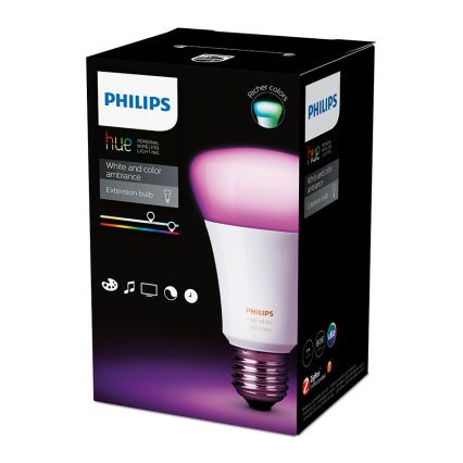 LED Dimmbare Glühbirne Philips Hue WHITE AND COLOR AMBIANCE 1xE27/10W/230V