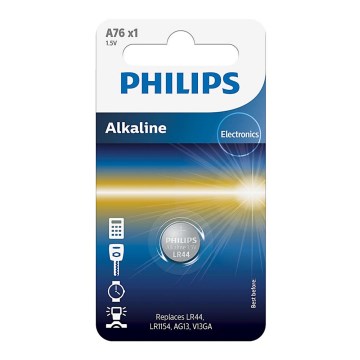 Philips A76/01B - Alkaline-Knopfzellenbatterie MINICELLS 1,5V 155mAh