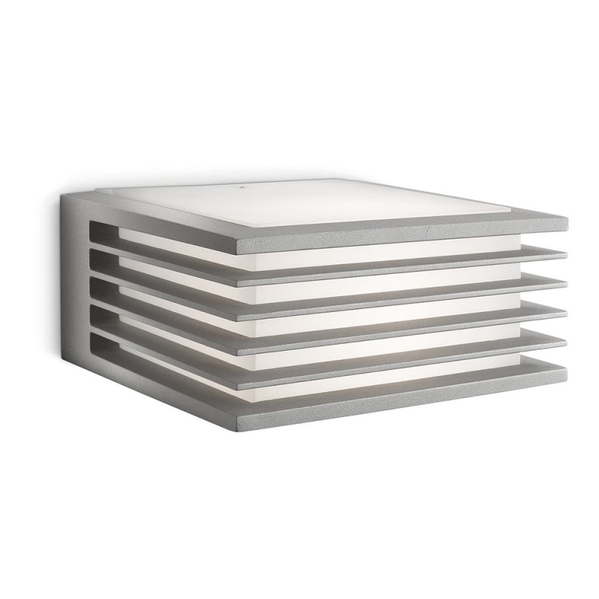 Philips - Außenwandleuchte 1xE27/15W grau