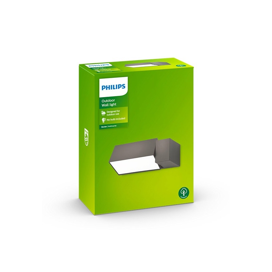 Philips - Außenwandleuchte 1xE27/23W/230V IP44 anthrazit