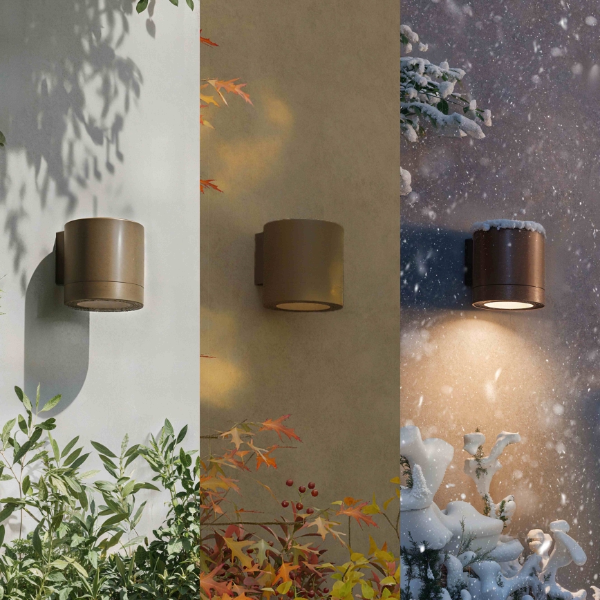 Philips - Außenwandleuchte FYLX 1xGU10/5W/230V braun IP44