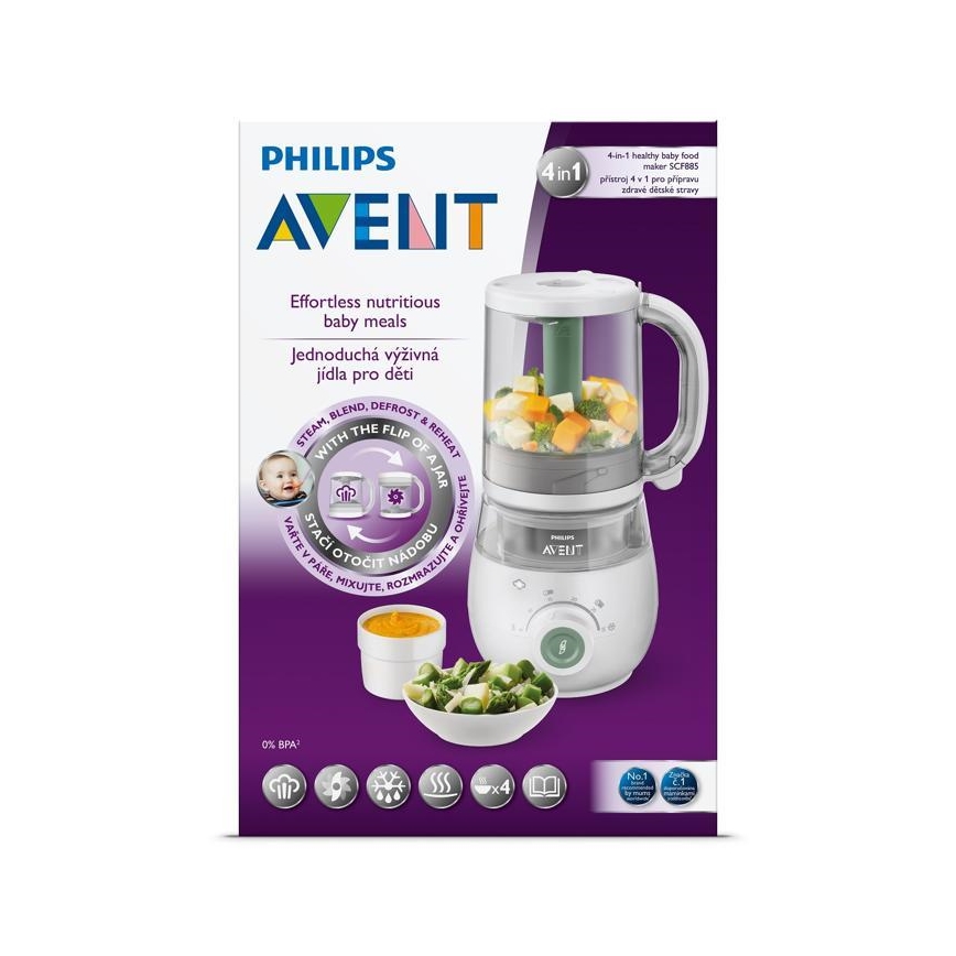 Philips Avent - Dampfkochtopf mit Mixer 4in1