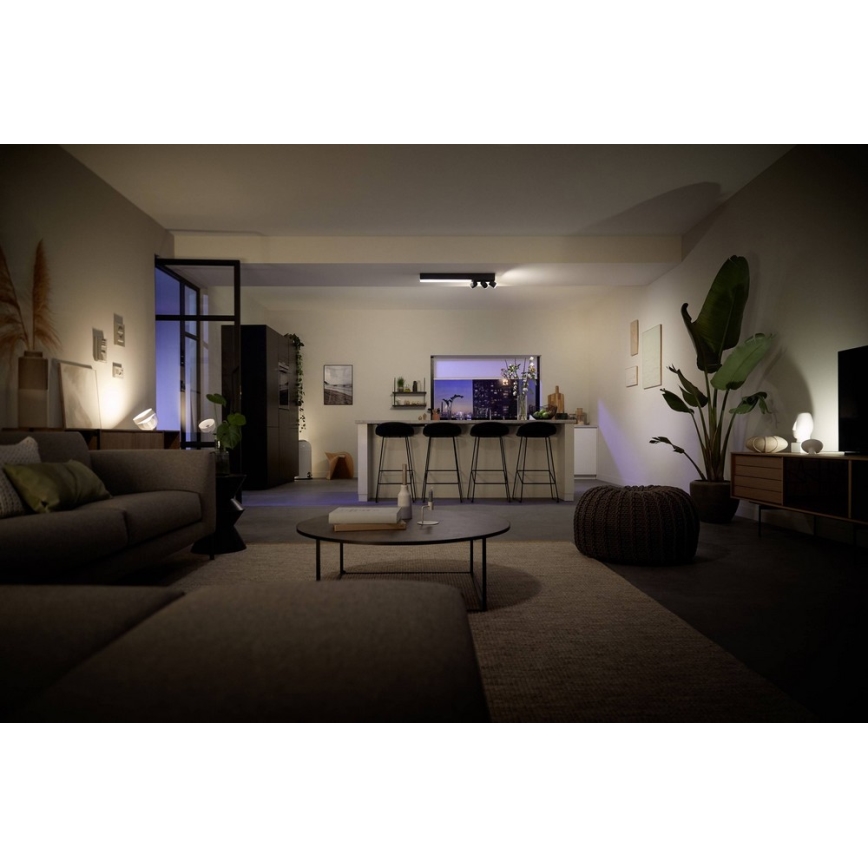 Philips - LED RGBW dimmbares Einbauleuchten LED/25W/230V + 3xGU10/5,7W