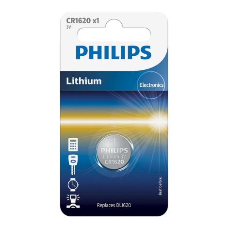Philips CR1620/00B - Lithium Knopfzelle CR1620 MINICELLS 3V