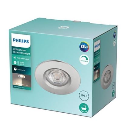 Philips - Dimmbare LED-Badezimmer-Einbauleuchte DIVE 1xLED/5W/230V IP65