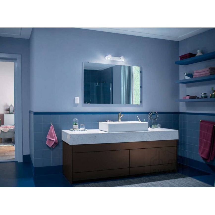 Philips - dimmbare LED Badezimmerleuchte Hue ADORE 2xGU10/5W/230V IP44