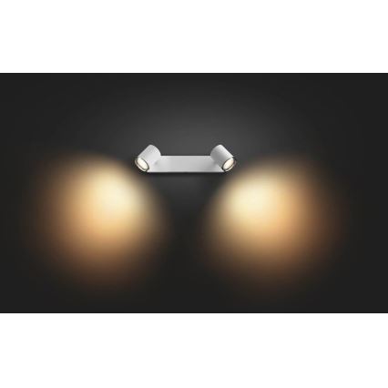 Philips - dimmbare LED Badezimmerleuchte Hue ADORE 2xGU10/5W/230V IP44