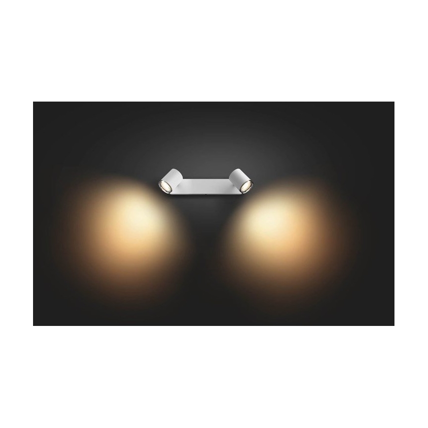 Philips - dimmbare LED Badezimmerleuchte Hue ADORE 2xGU10/5W/230V IP44