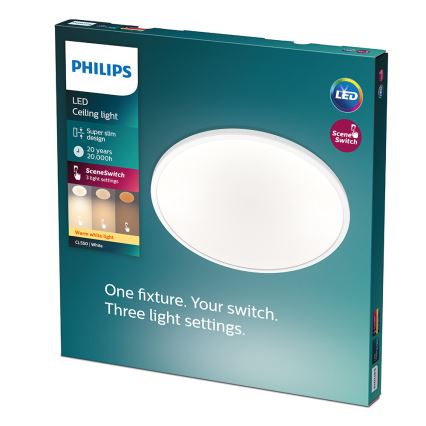 Philips - Dimmbare LED-Deckenleuchte CLEAR LED/18W/230V 2700K