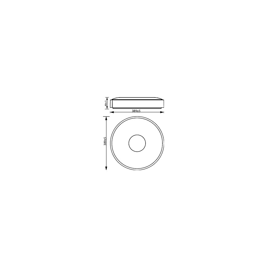 Philips - Dimmbare LED-Deckenleuchte COINER SCENE SWITCH LED/24W/230V 2700K schwarz