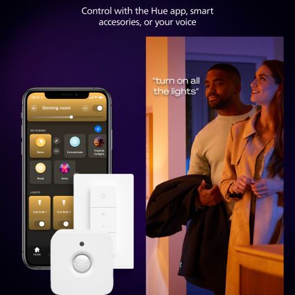 Philips - LED dimmbar Deckenleuchte Hue AURELLE LED/21W/230V 2200-6500K Ø 39,5 cm schwarz