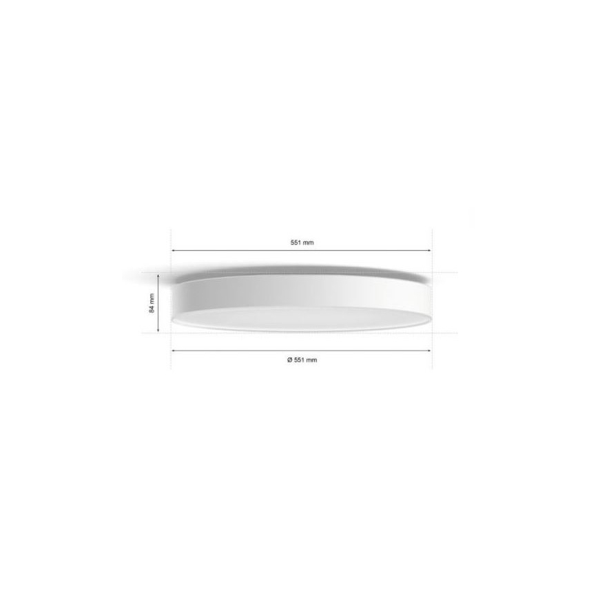 Philips - Dimmbare LED-Deckenleuchte Hue LED/48W/230V 2200-6500K d 551 mm weiß + Fernbedienung