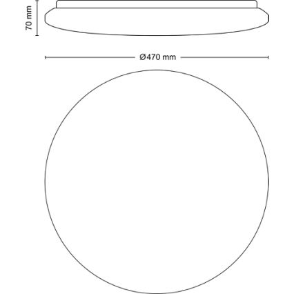 Philips - Dimmbare LED-Deckenleuchte LED/40W/230V 2700-6500K + Fernbedienung
