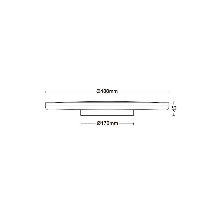 Philips - Dimmbare LED-Deckenleuchte SCENE SWITCH LED/22W/230V d 40 cm 2700K weiß