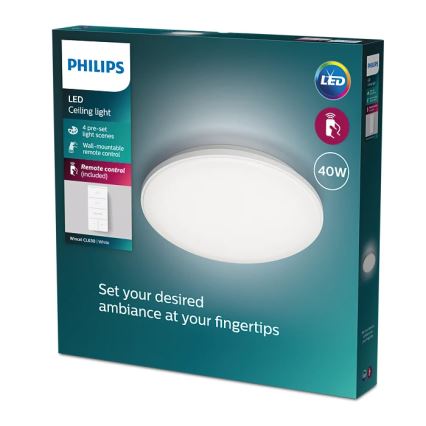 Philips - Dimmbare LED-Deckenleuchte LED/40W/230V 2700-6500K + Fernbedienung