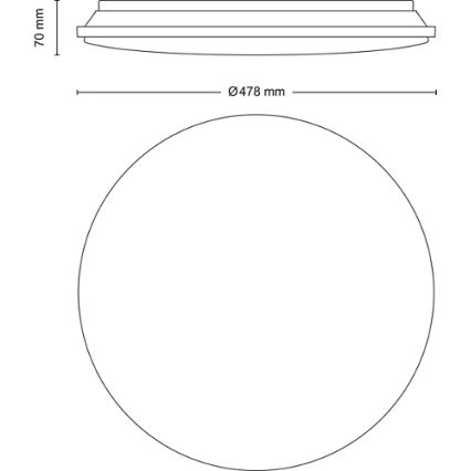 Philips - Dimmbare LED-Deckenleuchte LED/40W/230V 2700-6500K + Fernbedienung