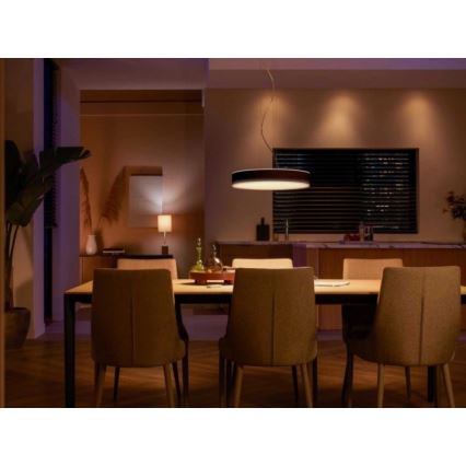 Philips - Dimmbare LED-Hängeleuchte an Schnur Hue LED/33,5W/230V 2200-6500K schwarz + Fernbedienung