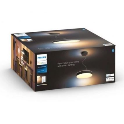 Philips - Dimmbare LED-Hängeleuchte an Schnur Hue LED/33,5W/230V 2200-6500K schwarz + Fernbedienung