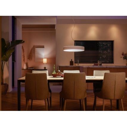 Philips - Dimmbare LED-Hängeleuchte an Schnur Hue LED/33,5W/230V 2200-6500K weiß + Fernbedienung