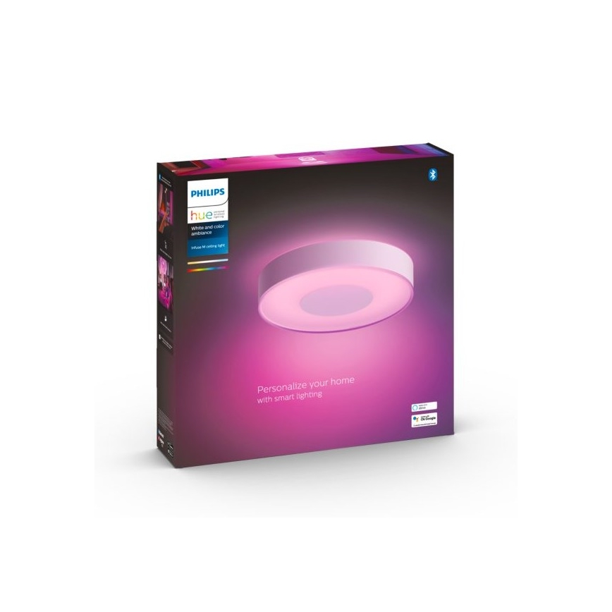 Philips - Dimmbare LED-RGB-Deckenleuchte Hue INFUSE LED/33,5W/230V 2000-6500K d. 381 mm weiß