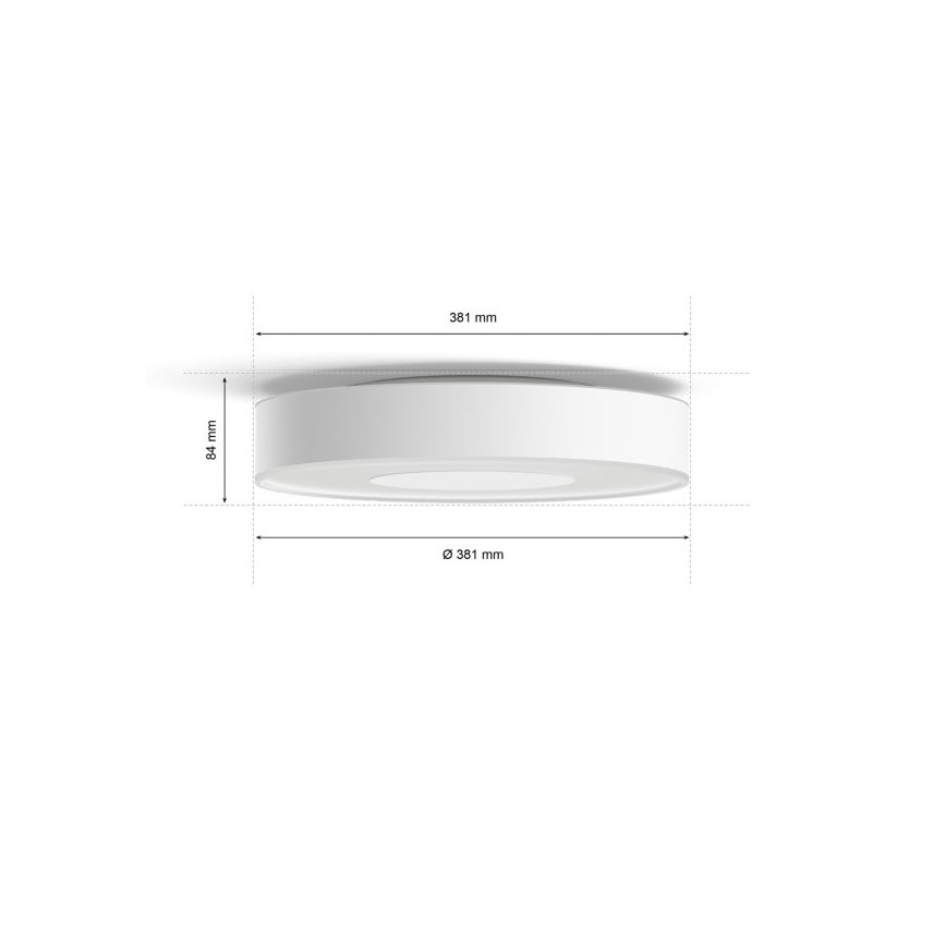 Philips - Dimmbare LED-RGB-Deckenleuchte Hue INFUSE LED/33,5W/230V 2000-6500K d. 381 mm weiß