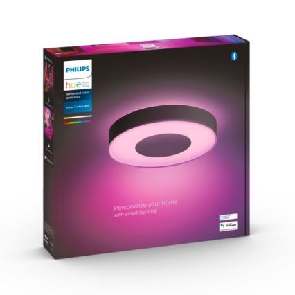 Philips - Dimmbare LED-RGB-Deckenleuchte Hue INFUSE LED/52,5W/230V 2000-6500K d. 425 mm schwarz